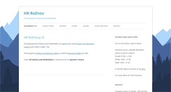 Desktop Screenshot of hkroznov.cz